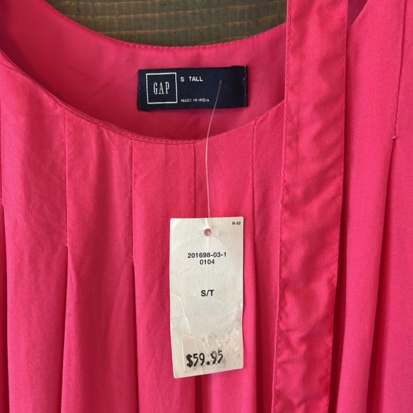 NWT GAP Small Tall Pin-tucked Swing Dress w/ Pockets - Picture 5 of 6